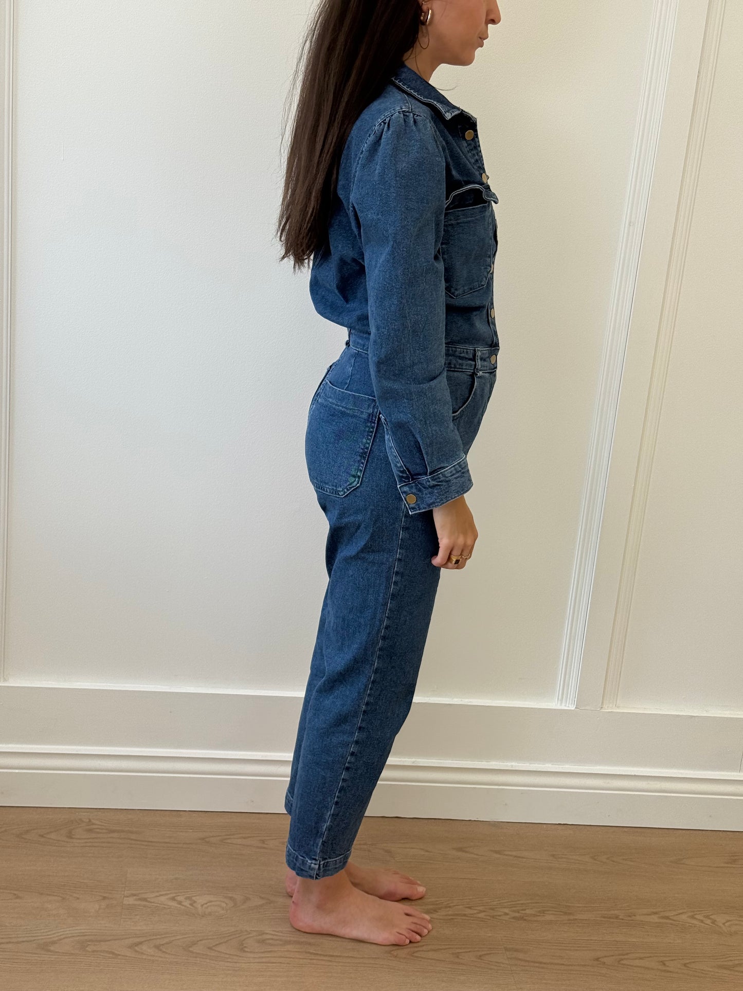 DL 1961 Denim Jumpsuit (S)