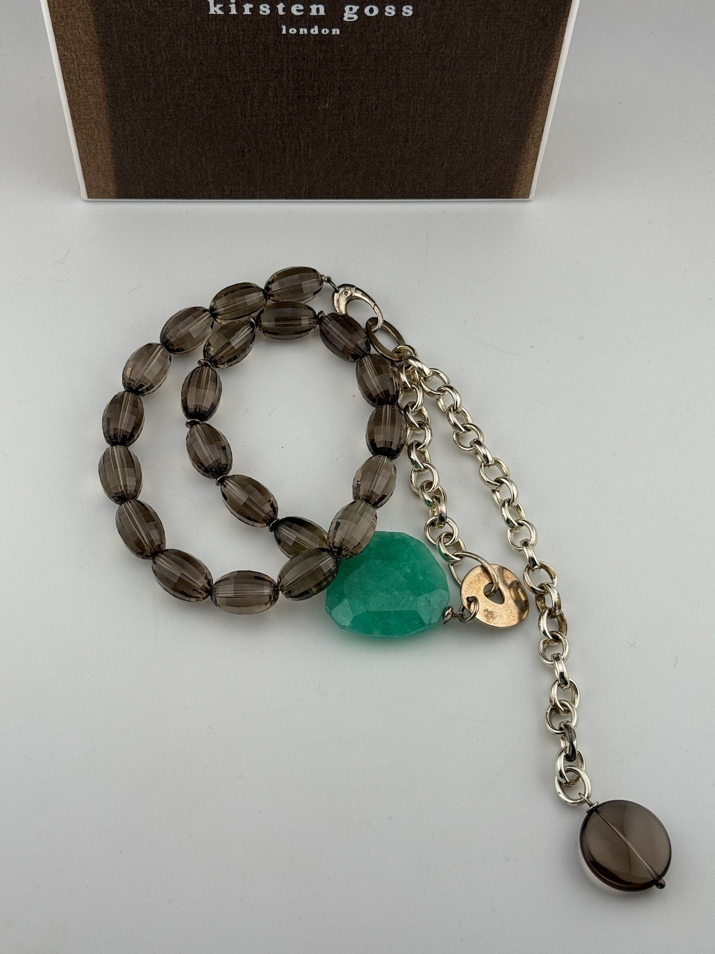Kirsten Goss Necklace - Black/Green (O/S)