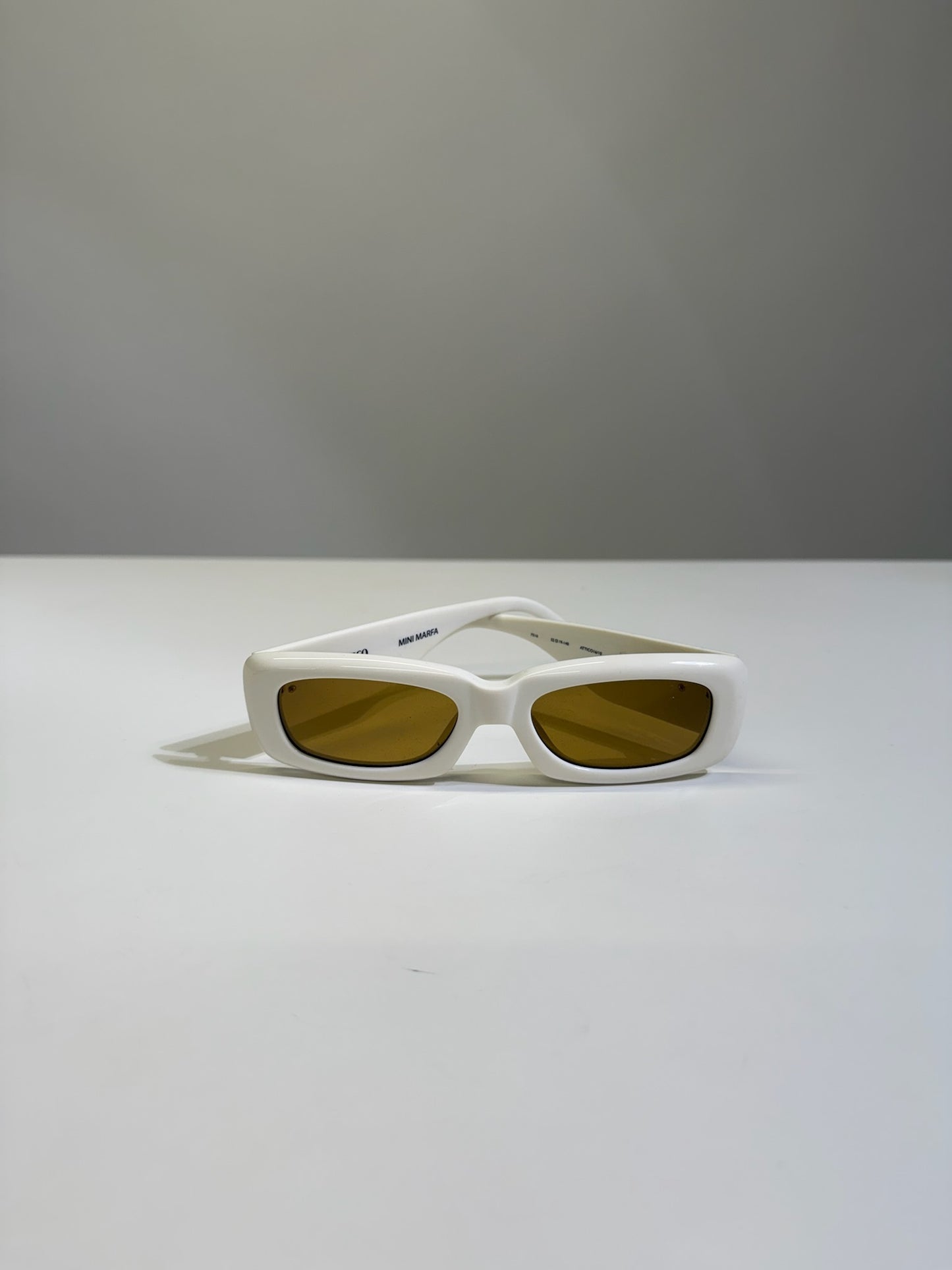 Linda Farrow x THE ATTICO Mini Marfa Sunglasses – White