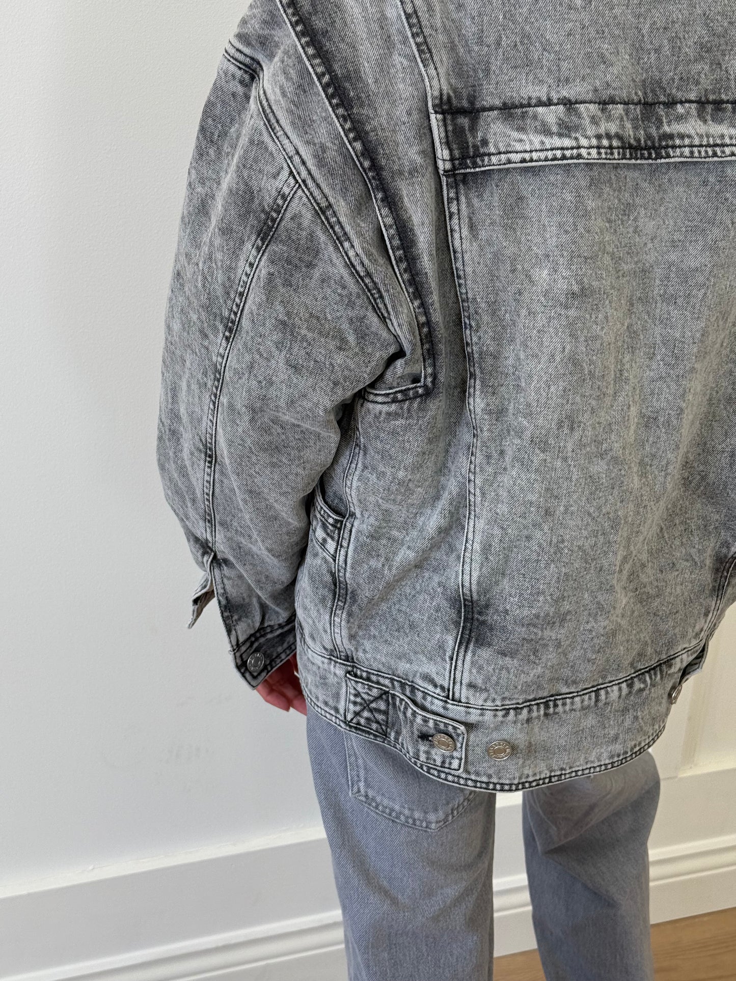 Isabel Marant Étoile Veronica Denim Jacket - Grey (Size 38)