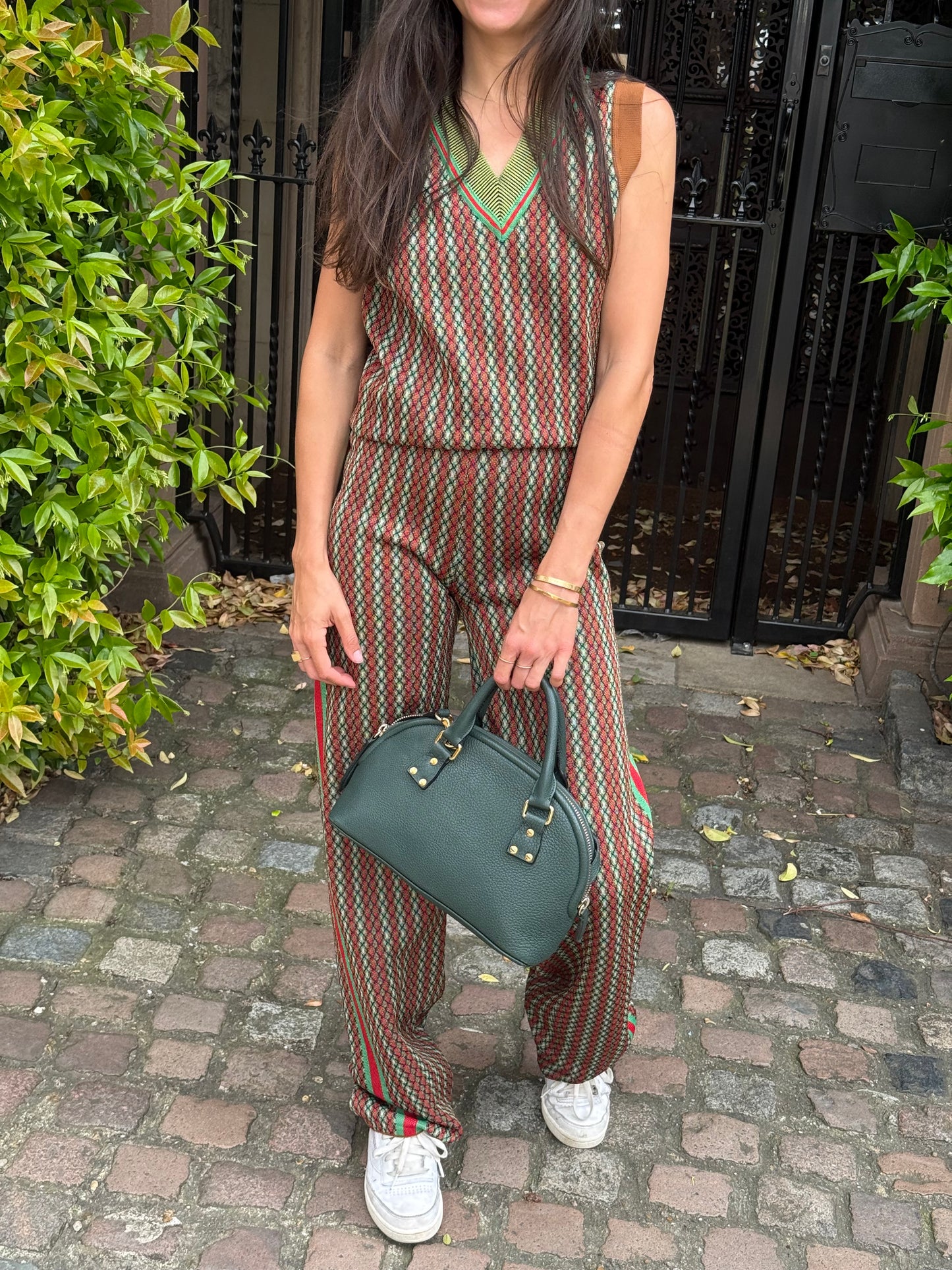 Wales Bonner Volta Jazz Checked Trousers