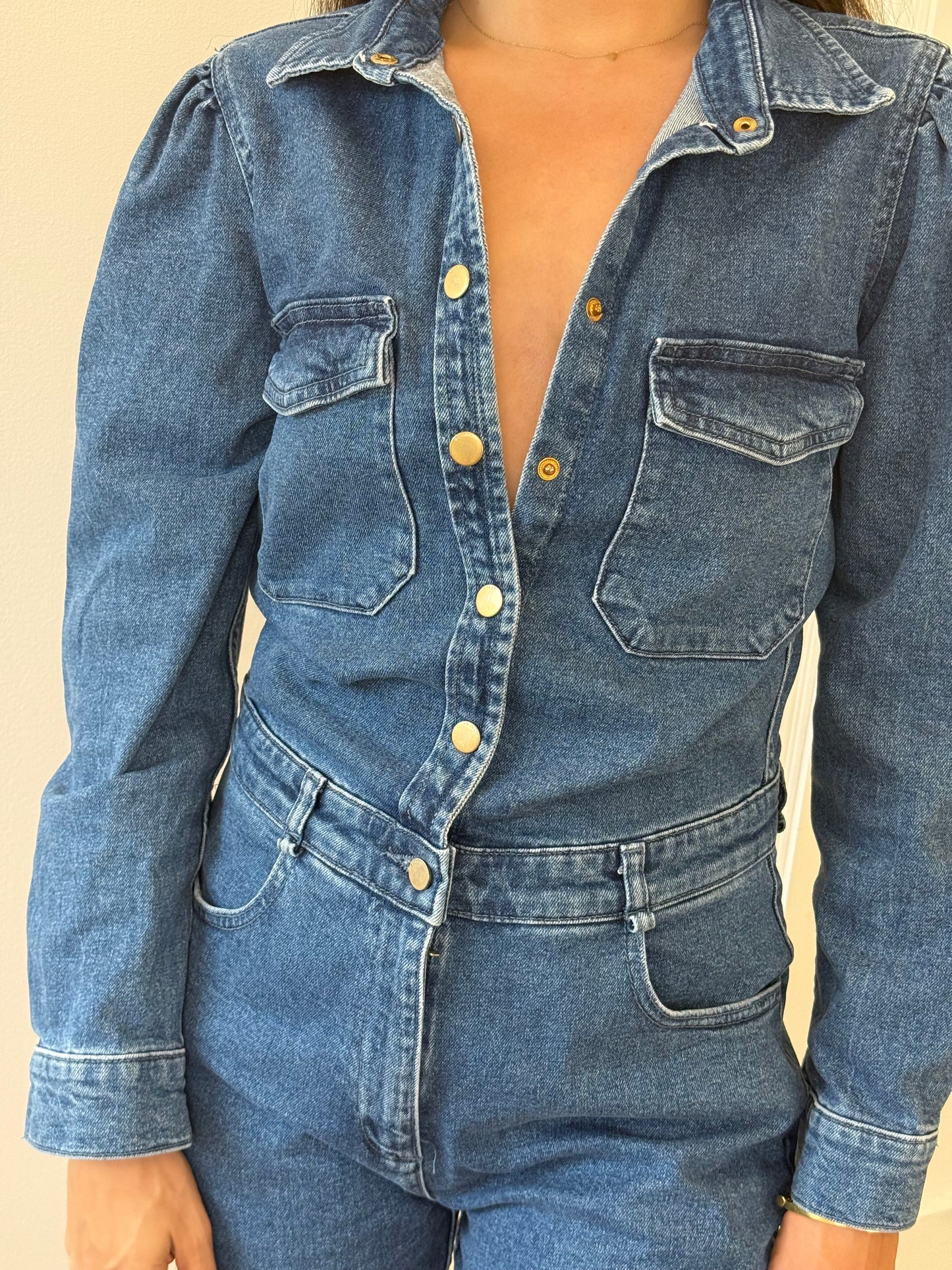 DL 1961 Denim Jumpsuit (S)