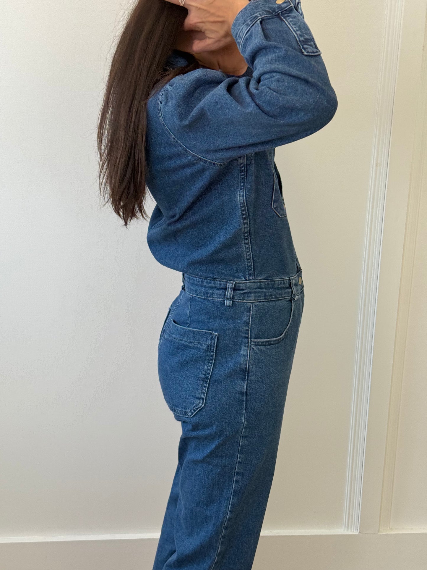 DL 1961 Denim Jumpsuit (S)
