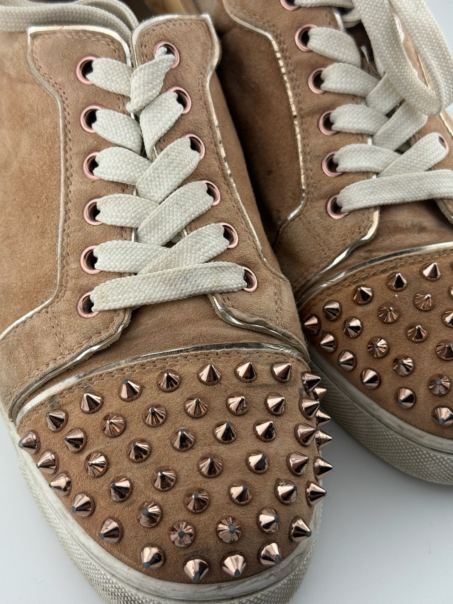 Christian Louboutin Studded Trainers – Nude (EU 39)