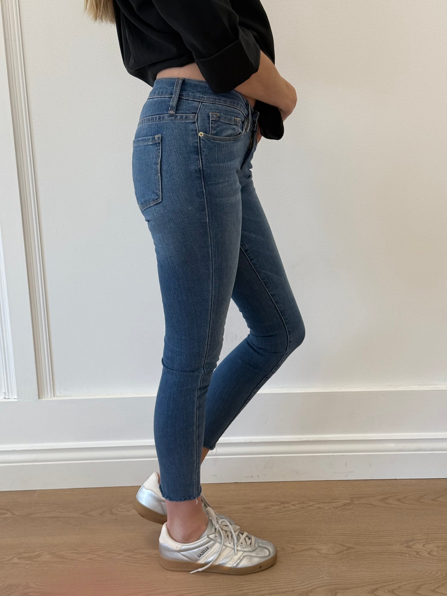 Frame Le Skinny Jeans - Blue (Size 25)