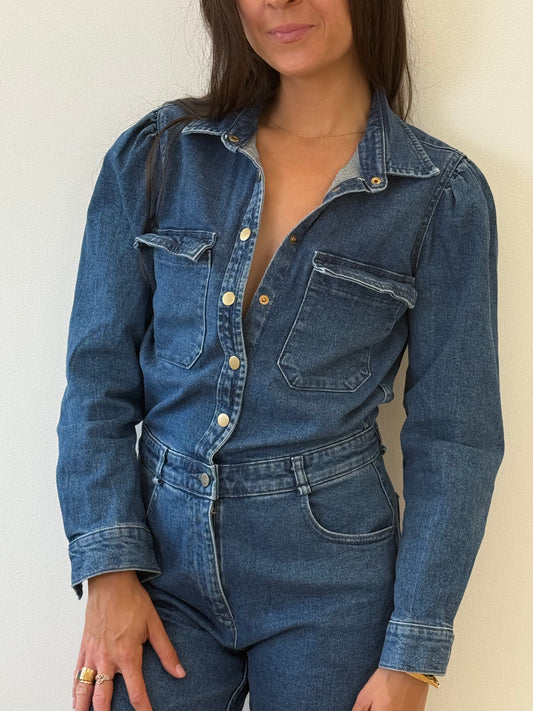 DL 1961 Denim Jumpsuit (S)