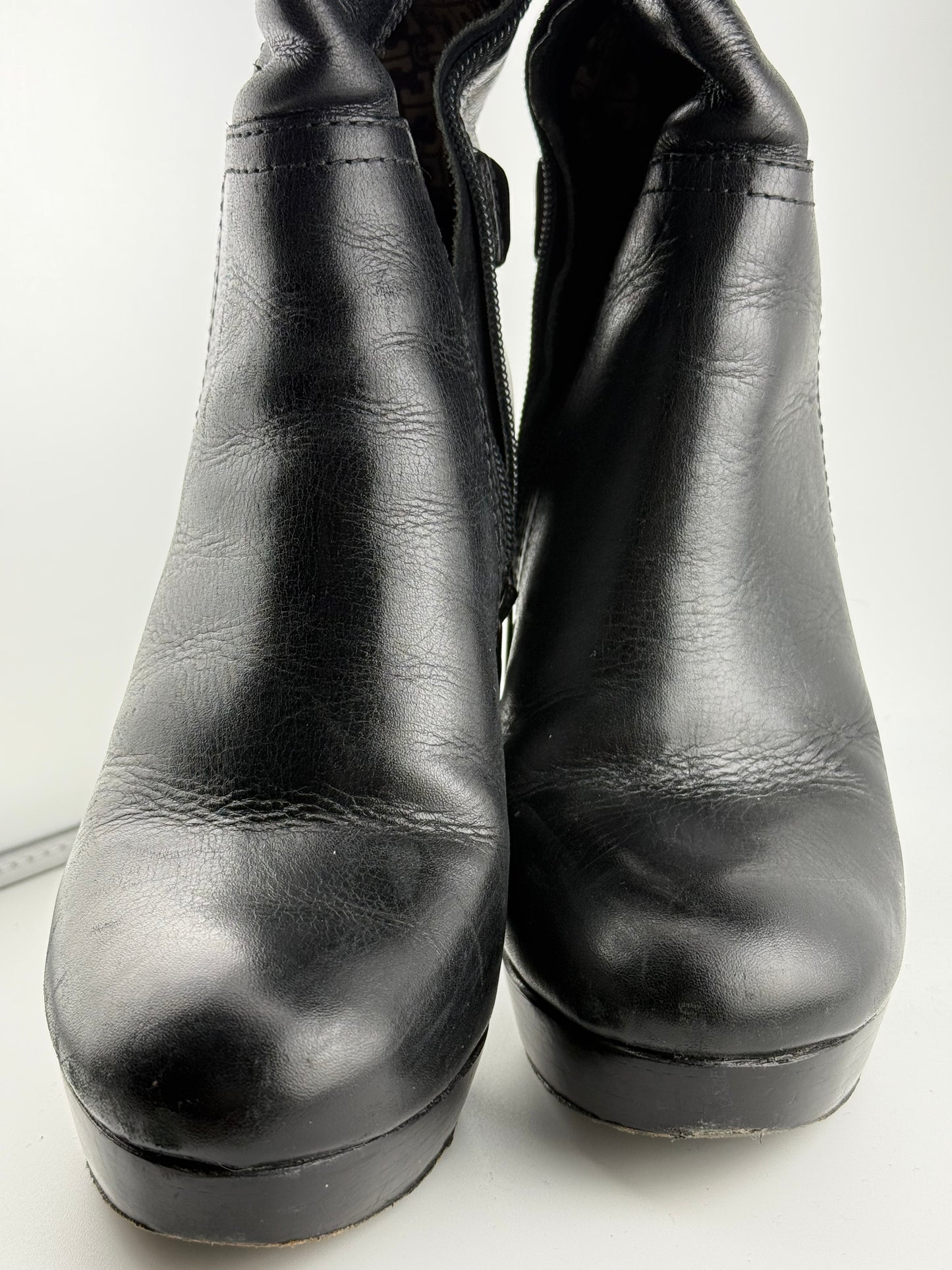 Tory Burch Knee High Platform Boots with Gold Horsebit (EUR 39)