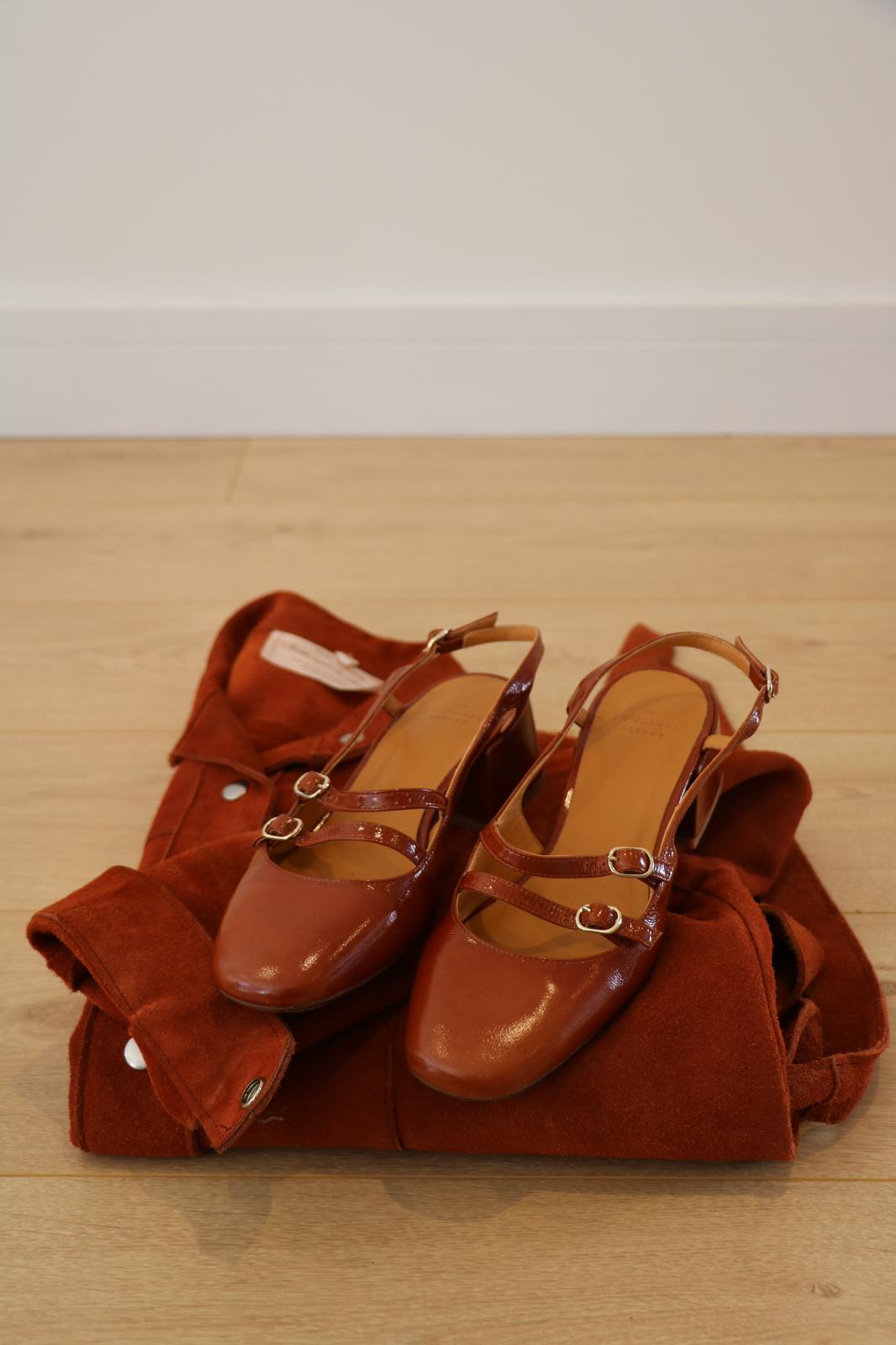 Sezane Mary Jane Court Shoes with Block Heel (EUR 39)