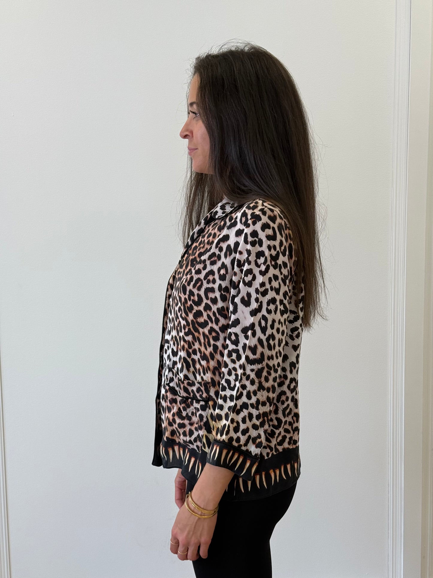 Rockins Blouse - Leopard (Size M)