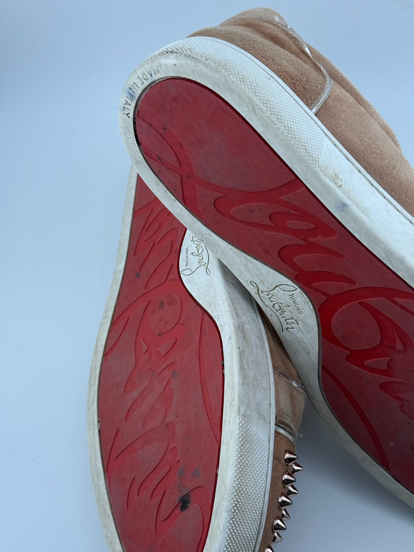 Christian Louboutin Studded Trainers – Nude (EU 39)