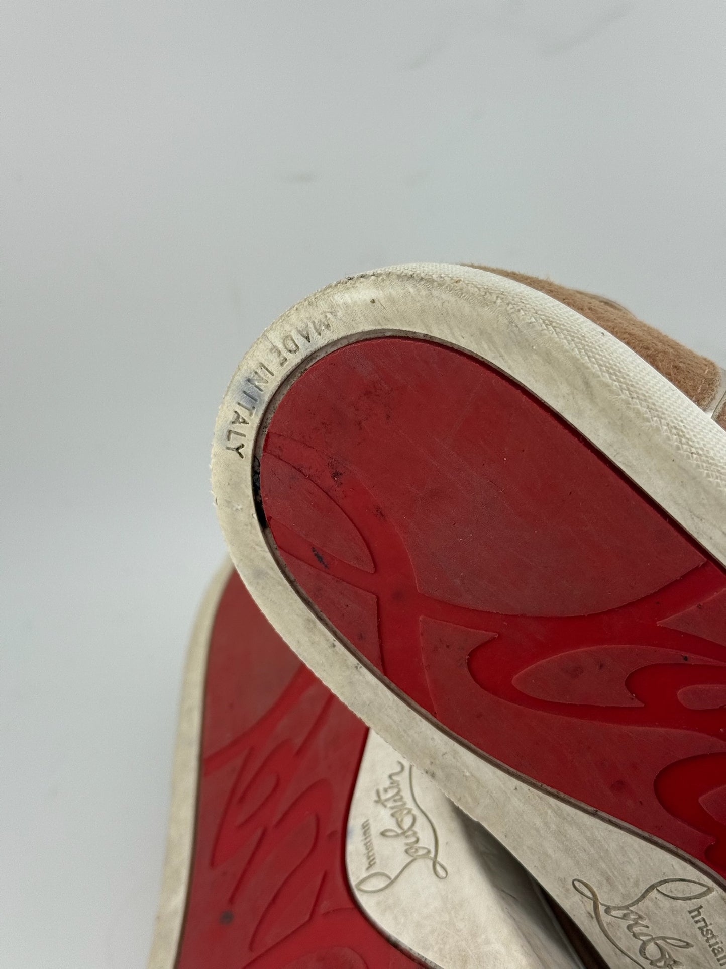 Christian Louboutin Studded Trainers – Nude (EU 39)