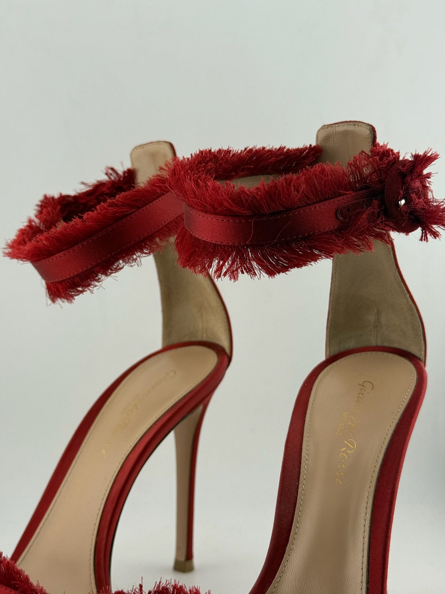 Gianvito Rossi Red Lola Sandals - Red (Size 38)