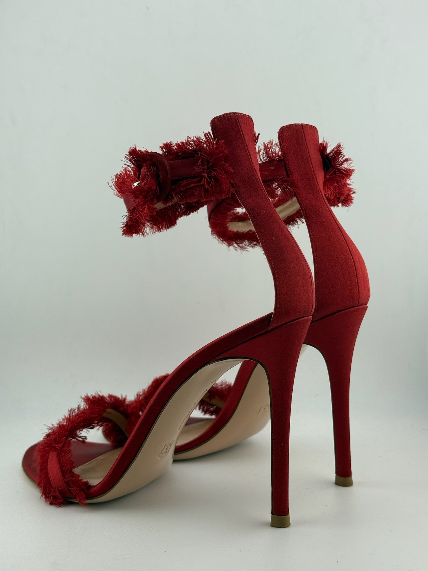 Gianvito Rossi Red Lola Sandals - Red (Size 38)