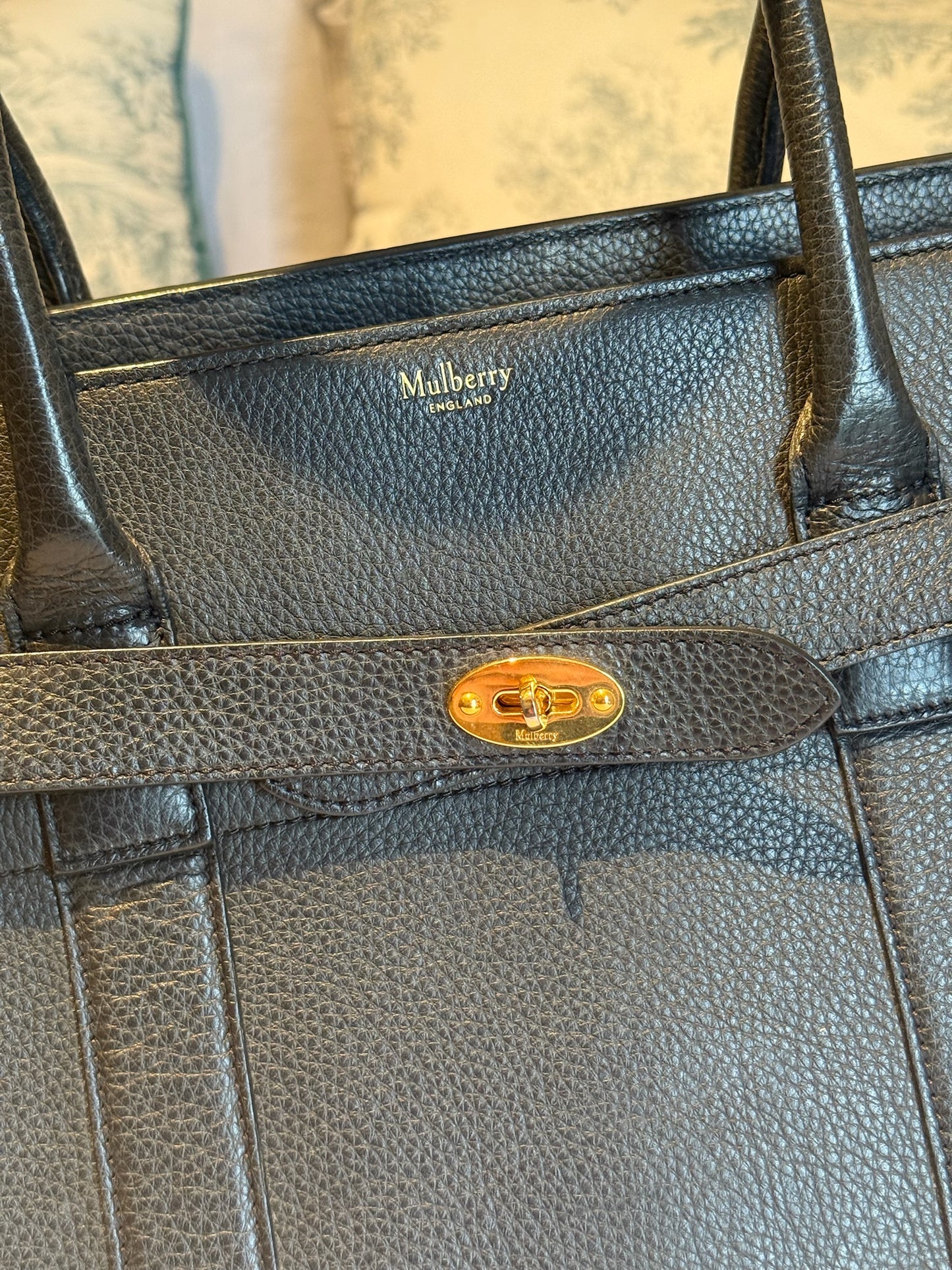 Mulberry Bayswater Zip Bag – Black Leather