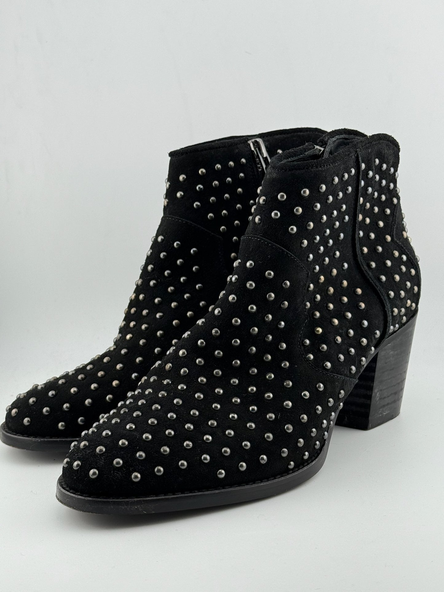 Zadig & Voltaire Studded Western Ankle Boots - Black (EUR 37)