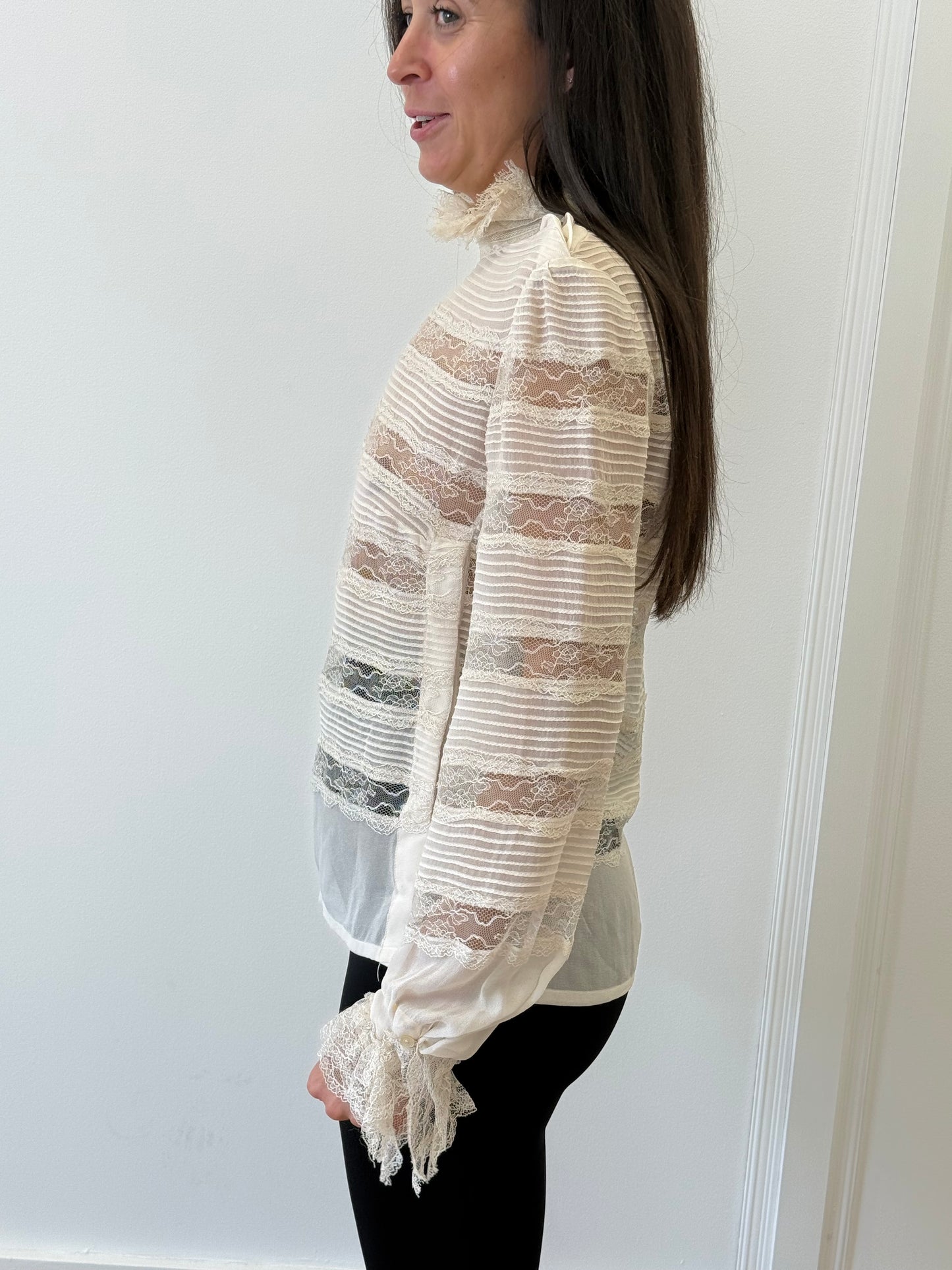 Isabel Marant Lace Blouse - Cream (Size 34)