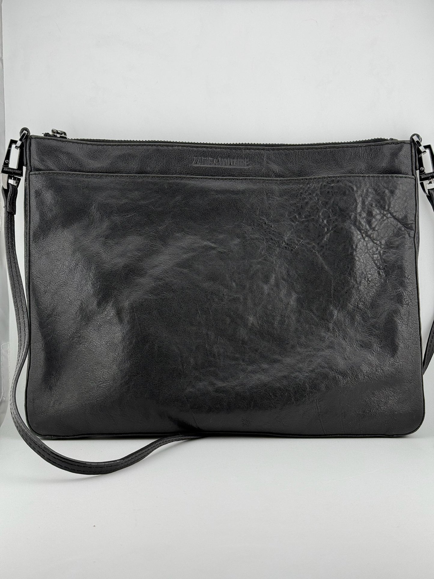 Zadig & Voltaire Clutch Bag with Cross Body Detachable Strap - Black