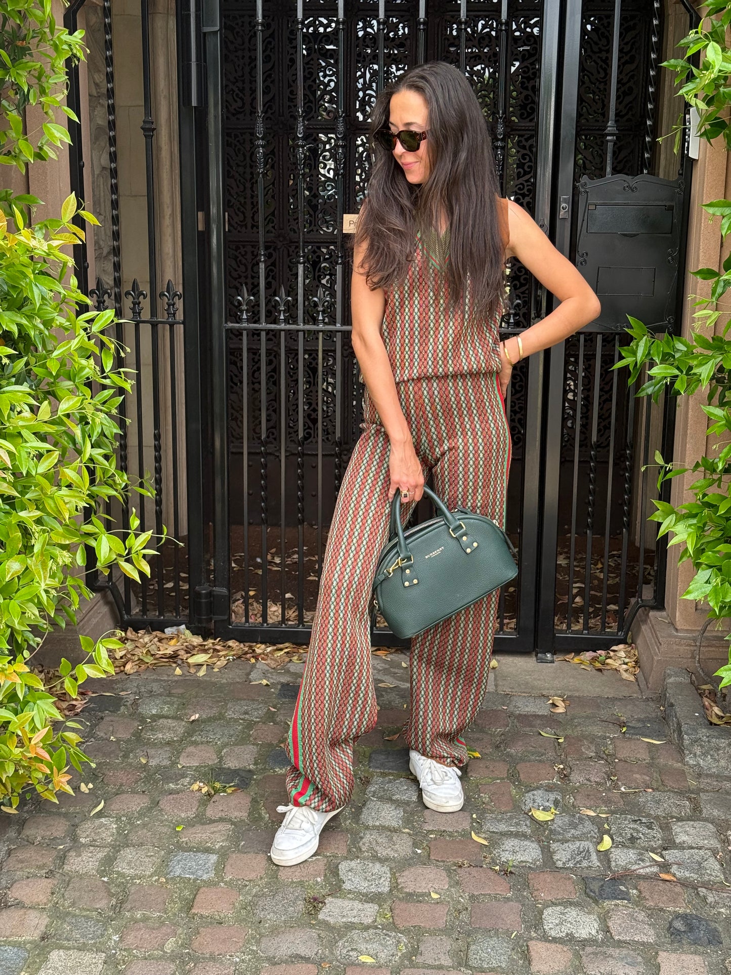 Wales Bonner Volta Jazz Checked Trousers