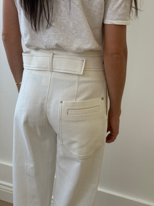 Low Classic Barrelled Leg Stitch Belt (M)