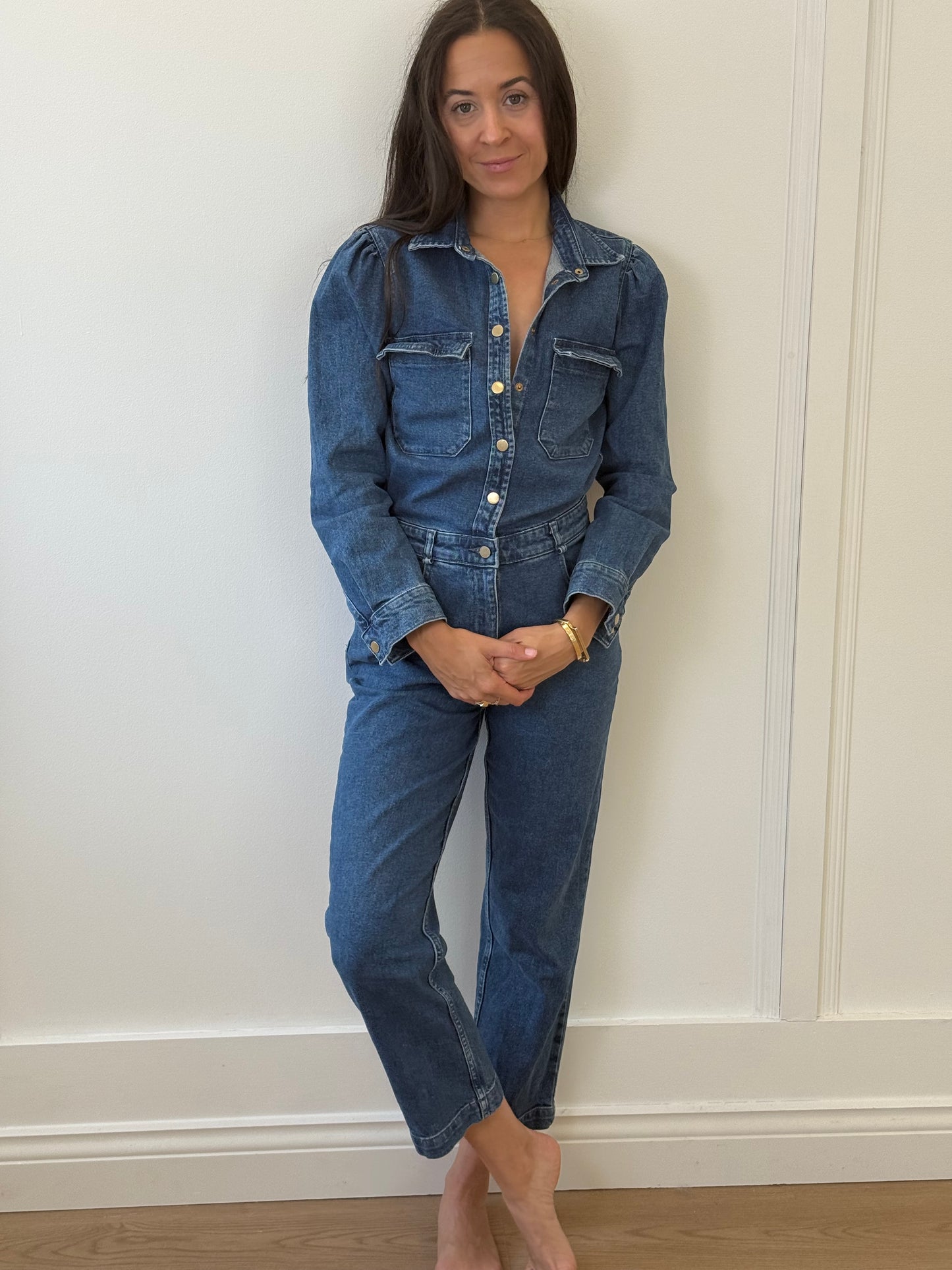 DL 1961 Denim Jumpsuit (S)