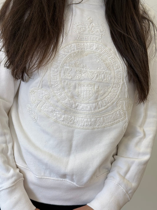 Polo Ralph Lauren Jumper - Cream (Size XS)