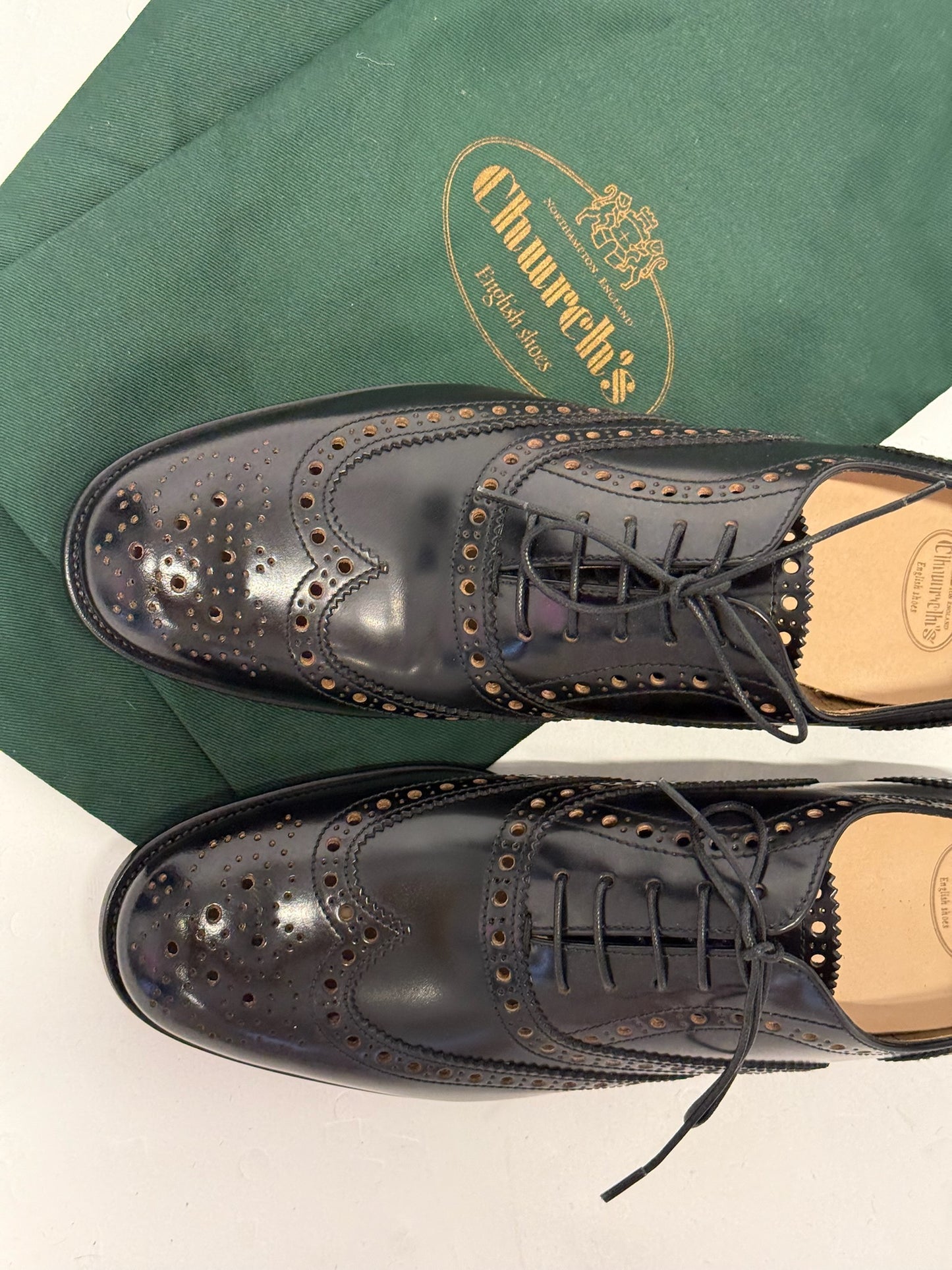 Church's Burwood WP Leather Oxford Brogues - Black (39.5 EUR)