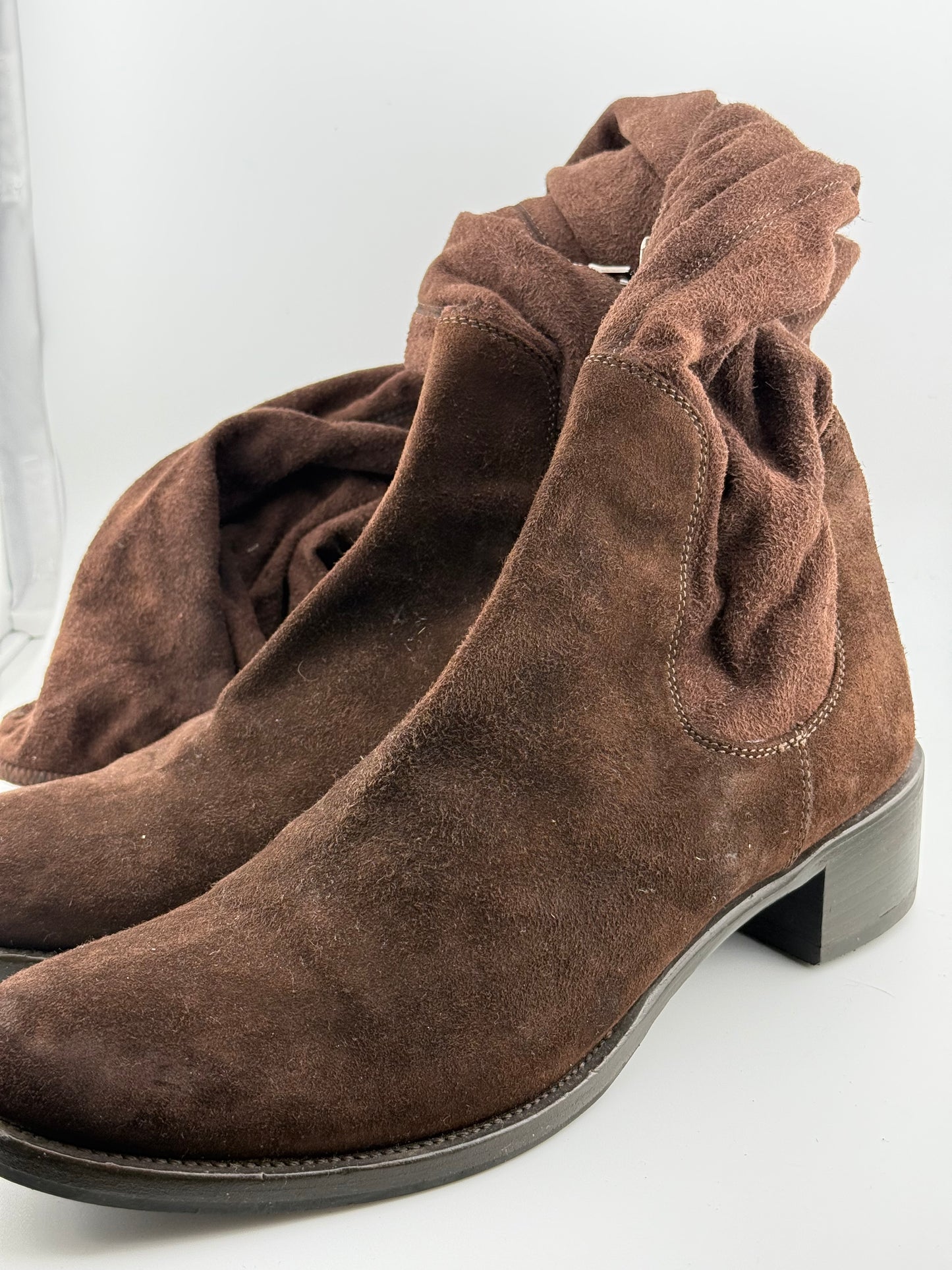 Prada Knee High Flat Soled Boots (EUR 38.5)