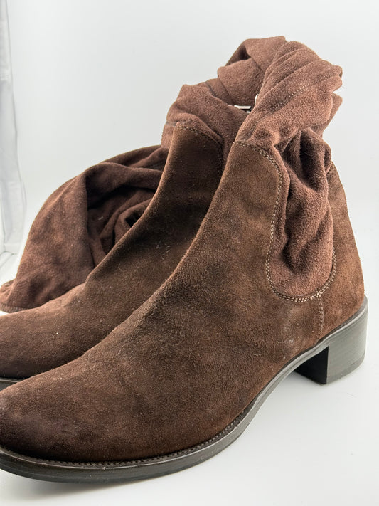 Prada Knee High Flat Soled Boots (EUR 38.5)