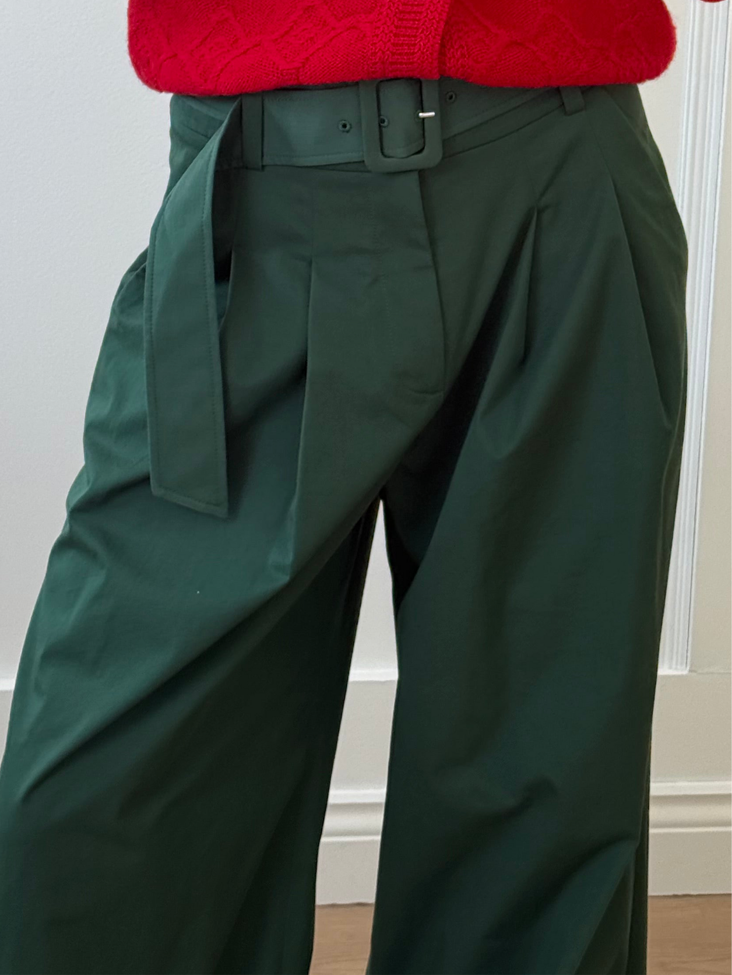 Veronica Beard Green Suit Trousers with Belt (6 UK S)