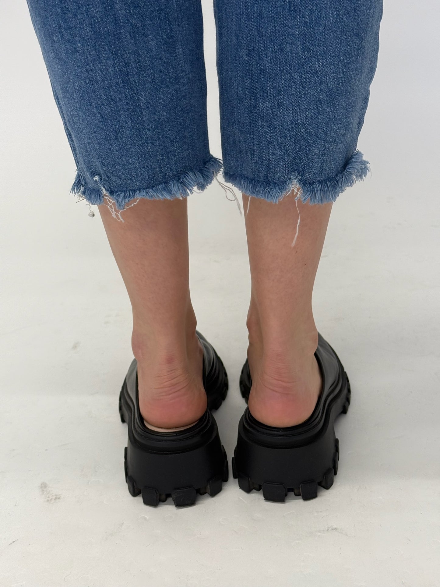 Porte & Paire Chunky Lug Sole Mule - Black (39.5)