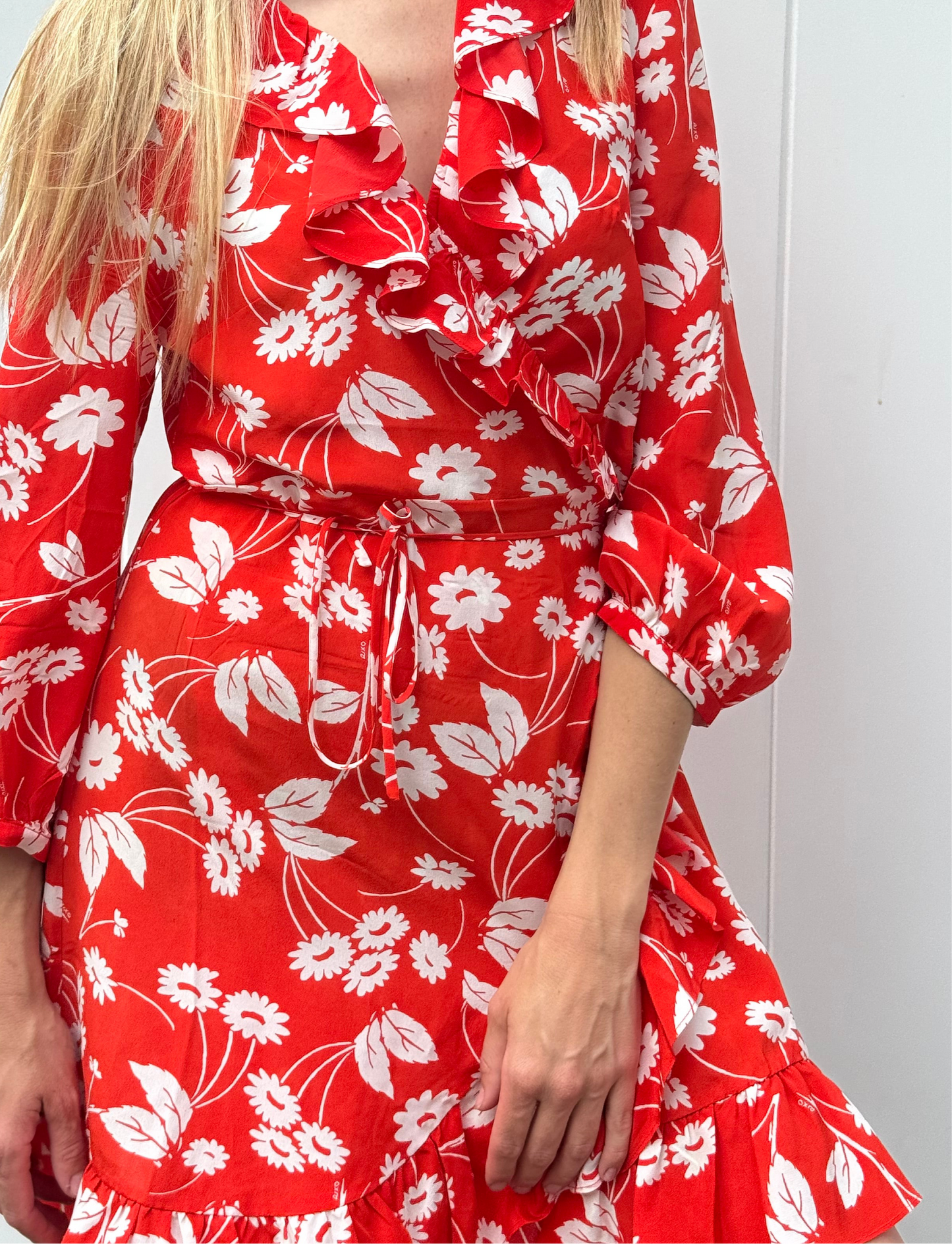 Rixo Floral Wrap-Around Dress (L)