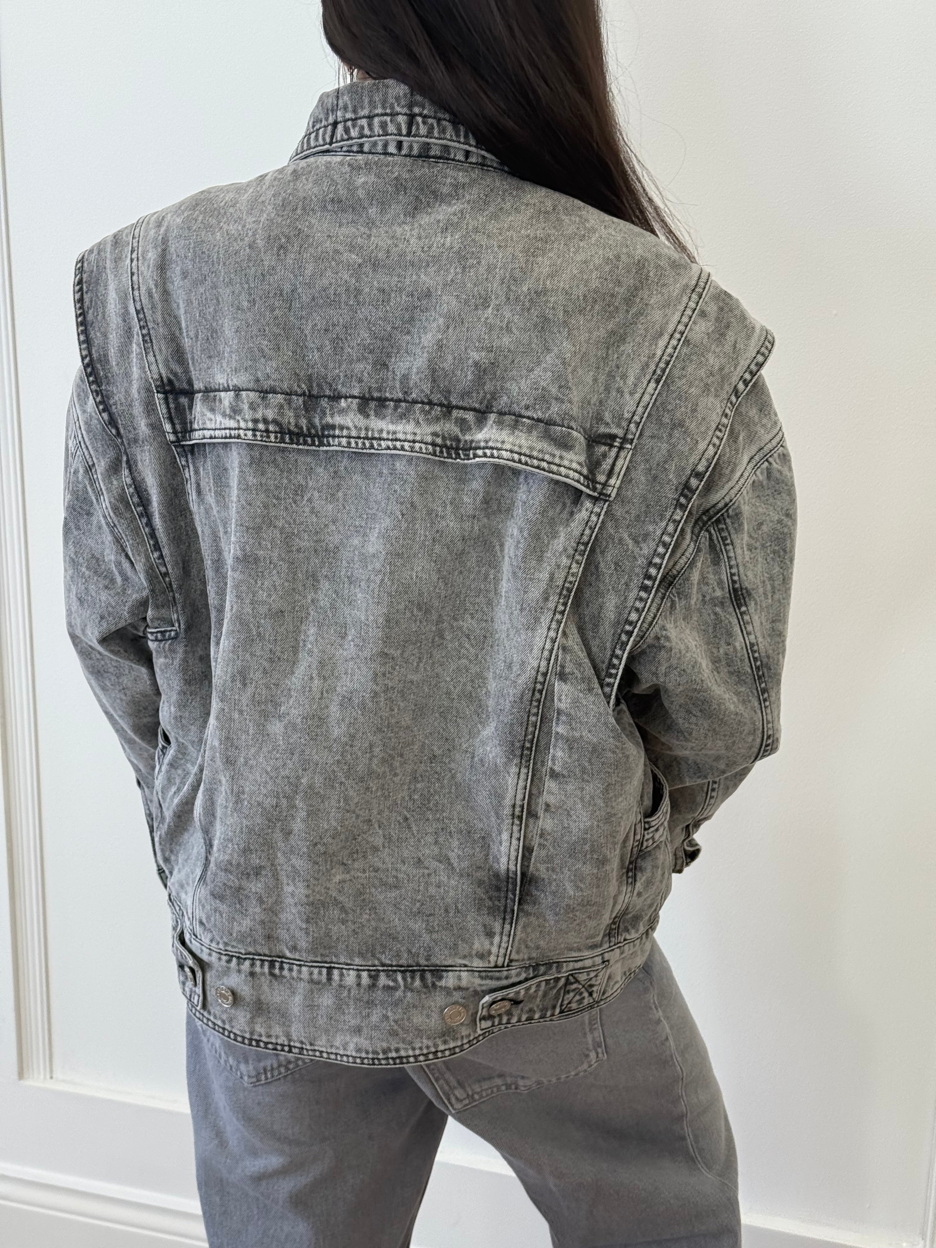 ジャケット・アウター Isabel Marant ETOILE gray jacket size 40 Isabel Marant Etoile Drogo Jacket Gray Herringbone Size 40