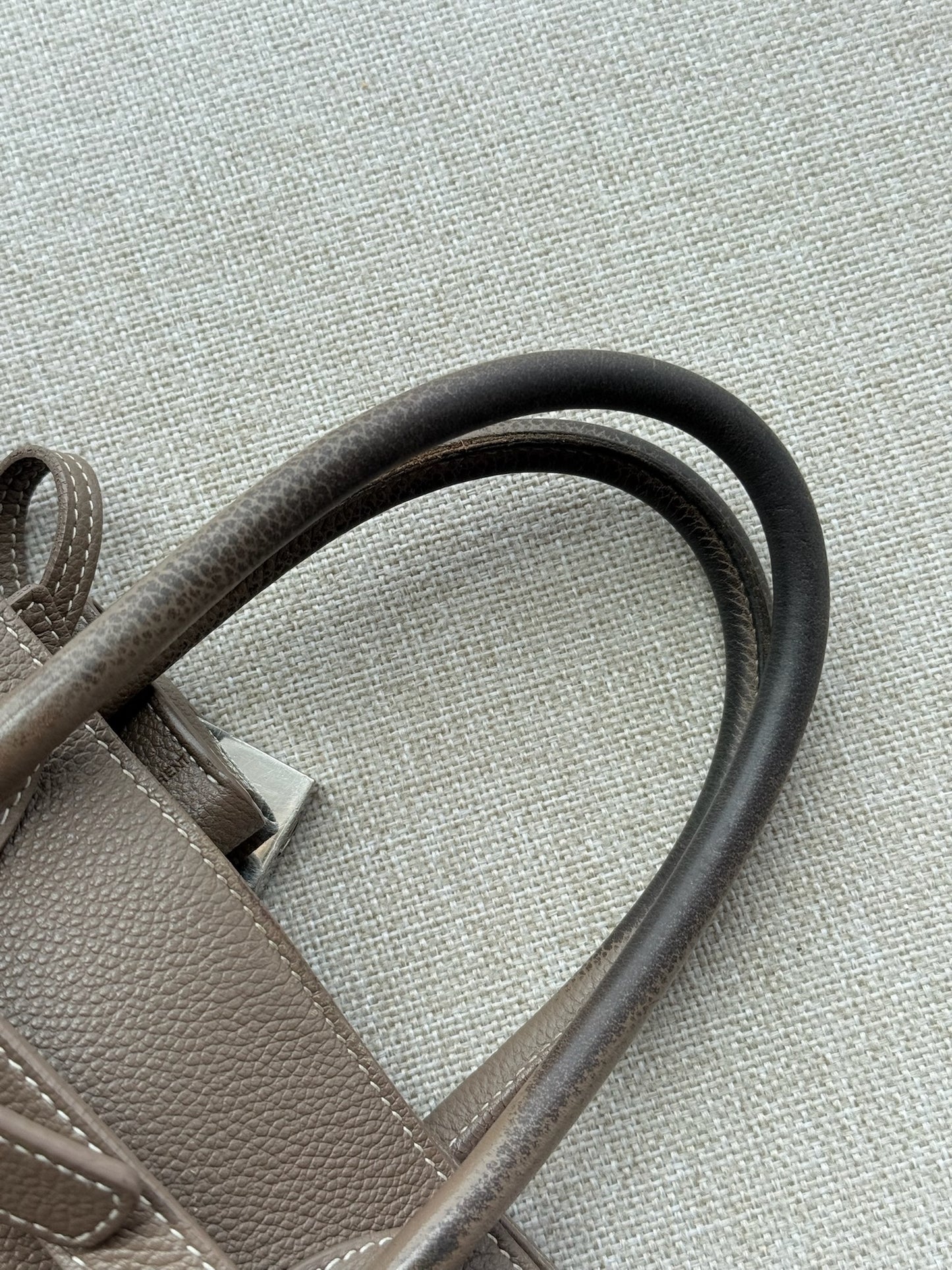 Saint Laurent Sac de Jour – Taupe Grained Leather