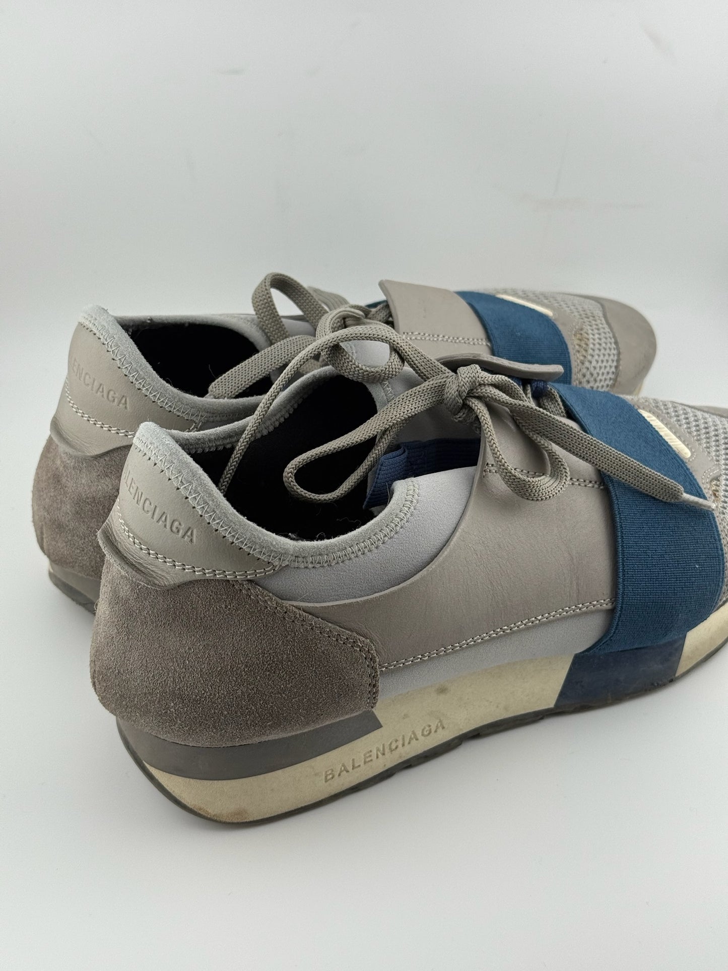 Balenciaga Trainers – Grey & Blue (EU 39)