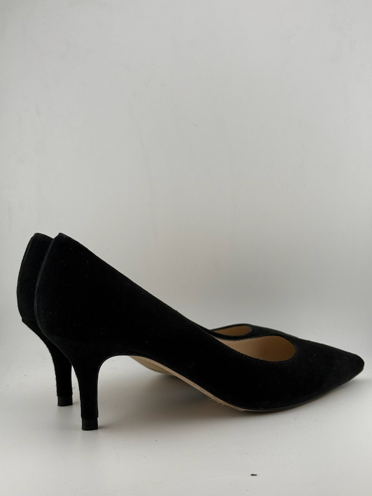 LK Bennett Lottie Pointed Court Shoes - Black Suede (EUR 37.5)