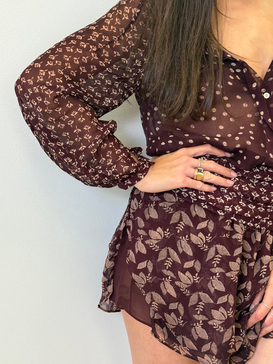 Isabel Marant Étoile Dress with Belt - Maroon (Size 36)