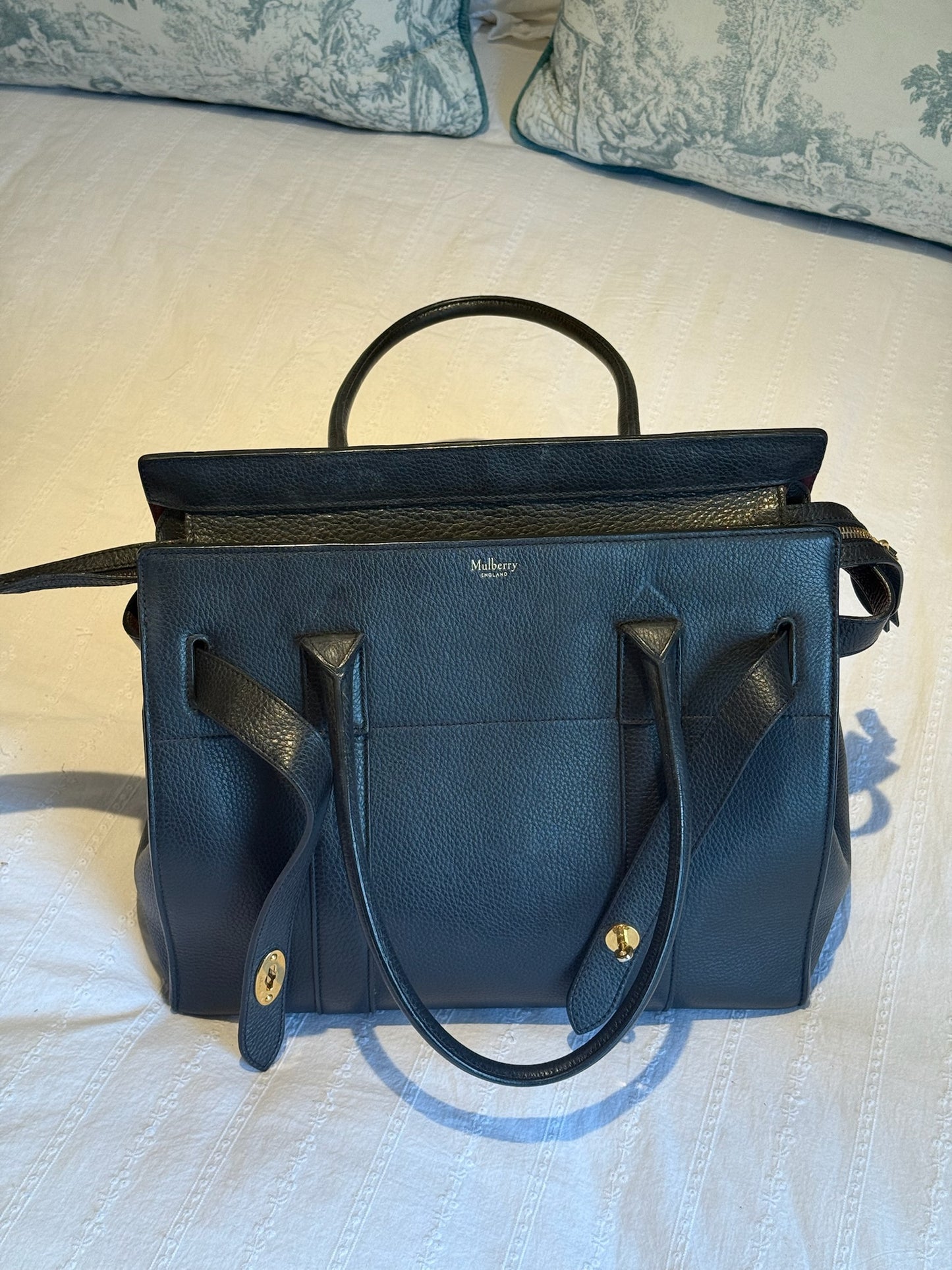 Mulberry Bayswater Zip Bag – Black Leather