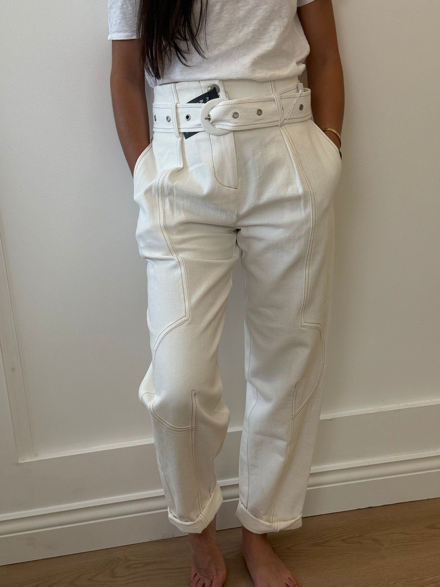 Low Classic Barrelled Leg Stitch Belt (M)