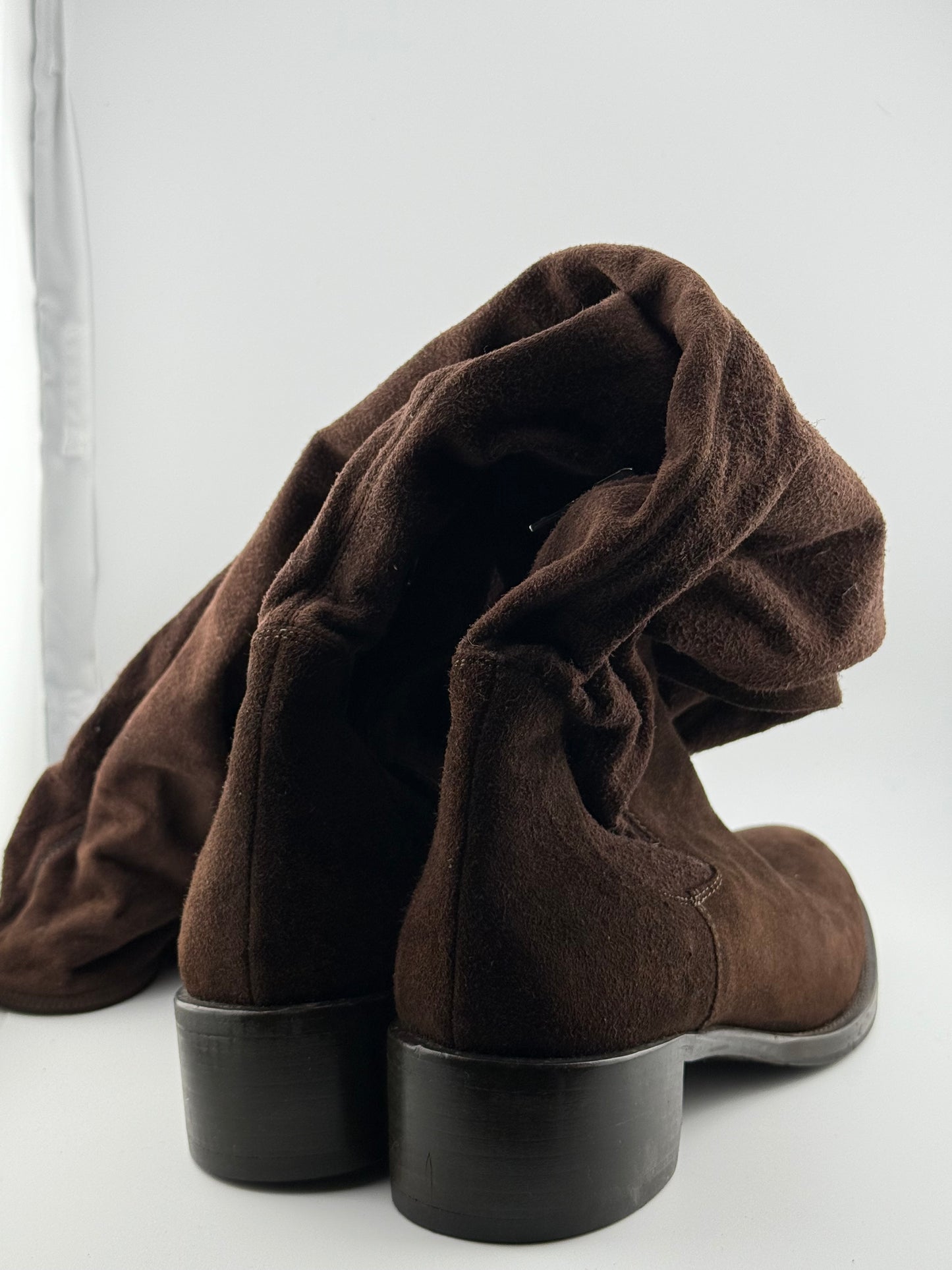 Prada Knee High Flat Soled Boots (EUR 38.5)