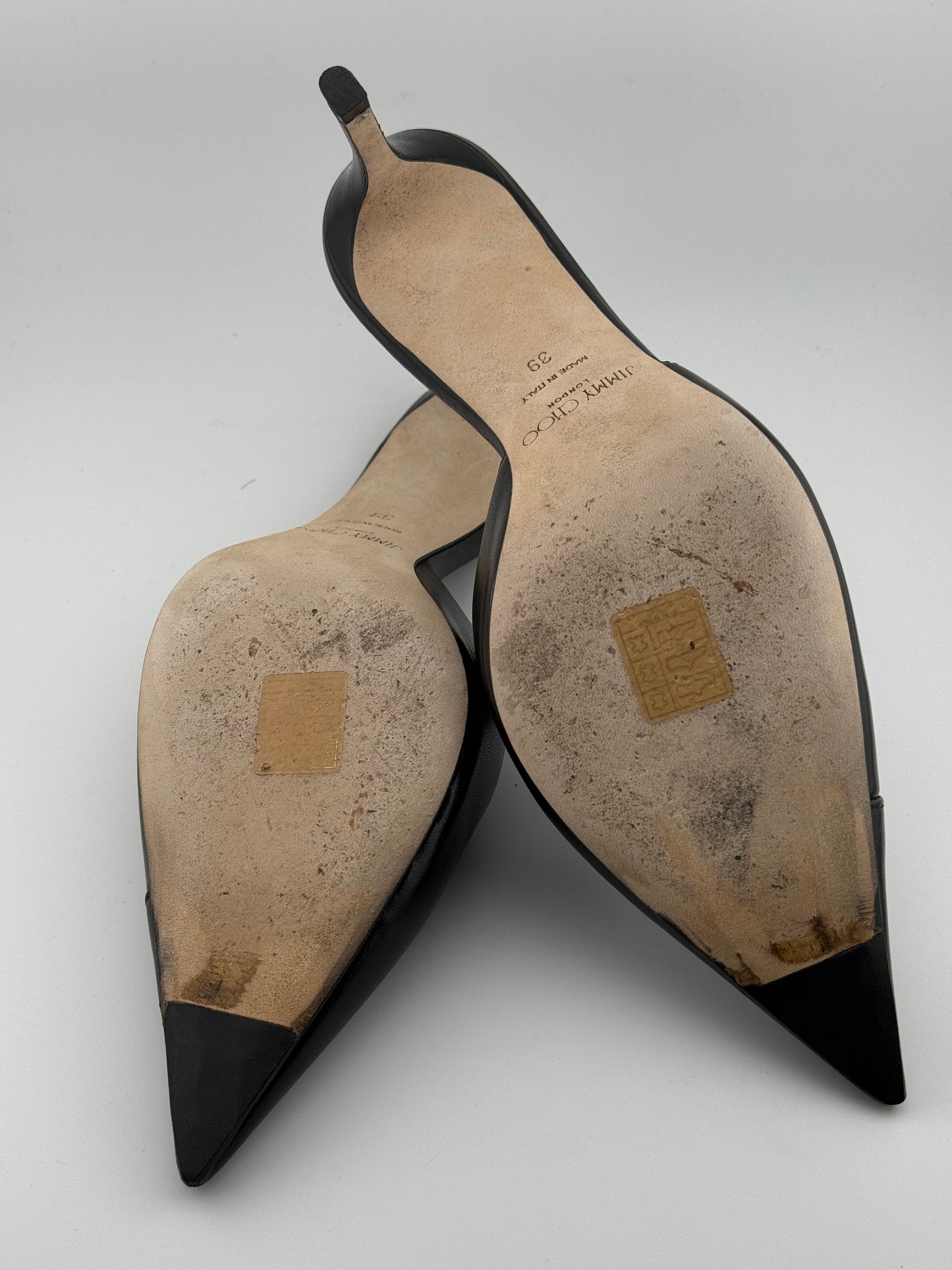 Jimmy Choo Pointed Mules - Black (EUR 39)