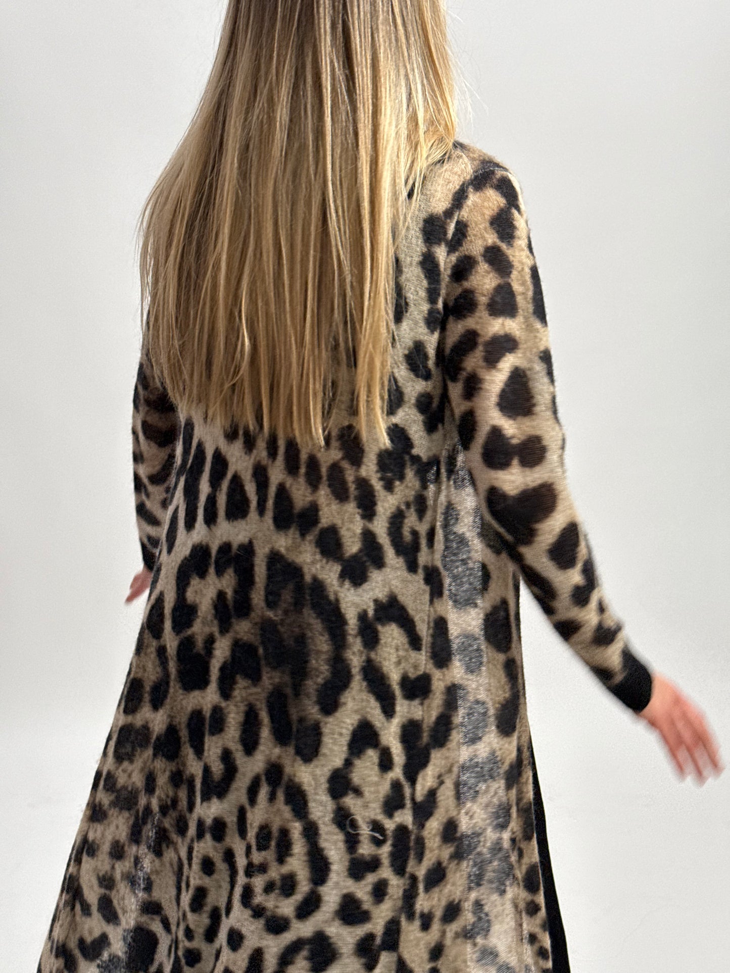 LK Bennett Leopard Full Length Maxi Cardigan - Leopard Print (Small)