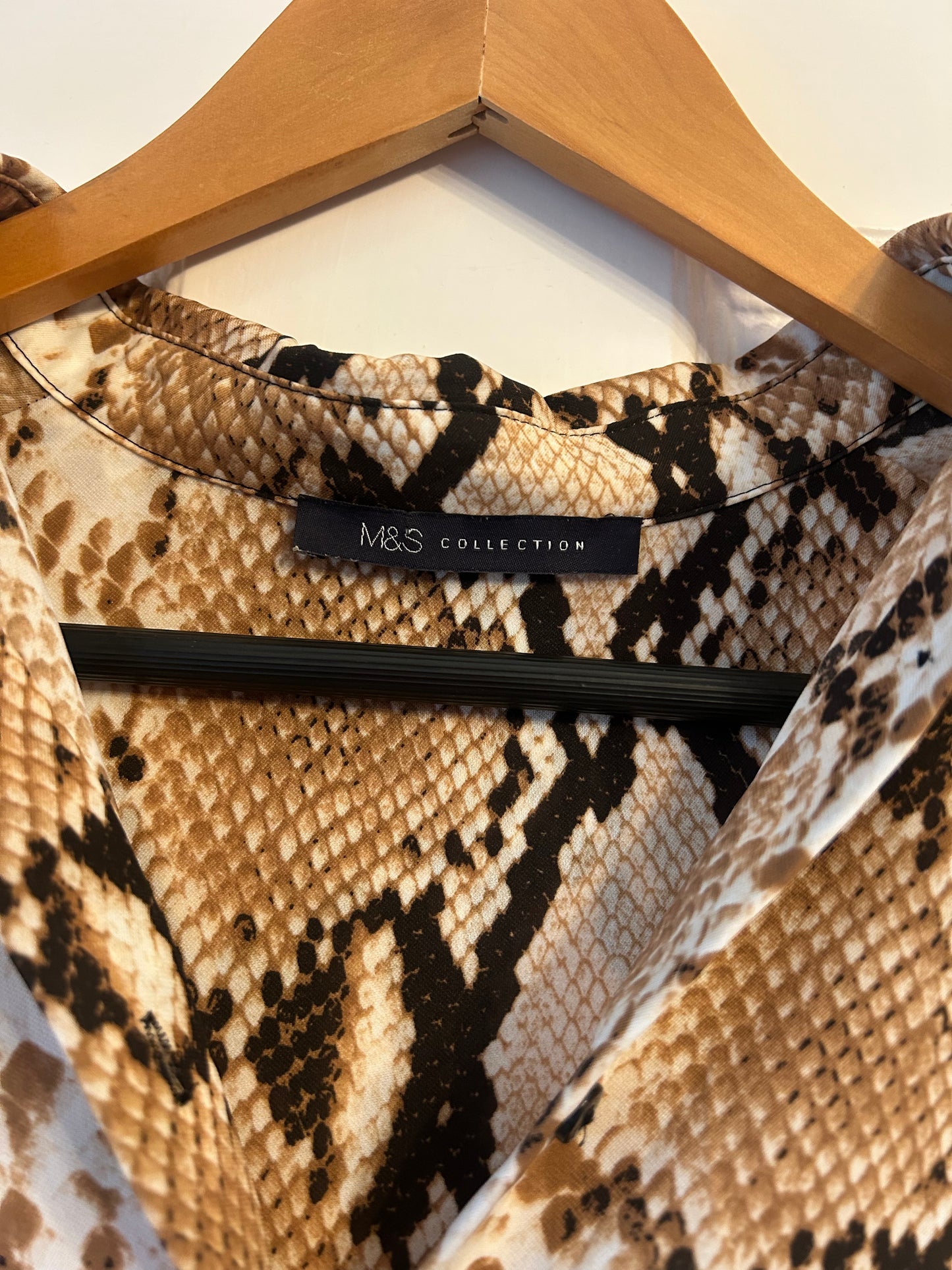 M&S Collection Snake Print Shirt – Size 6