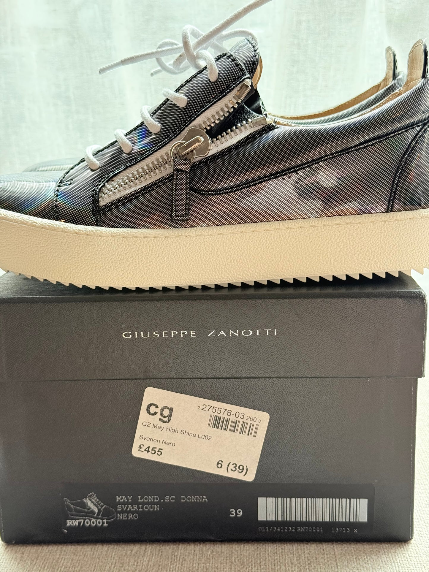Giuseppe Zanotti “High May Shine” Sneakers – Size 6