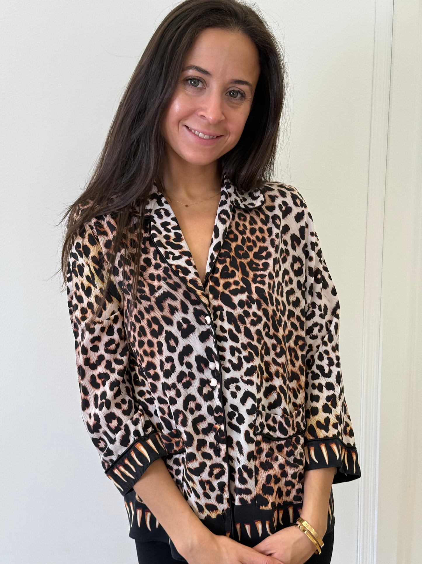 Rockins Blouse - Leopard (Size M)