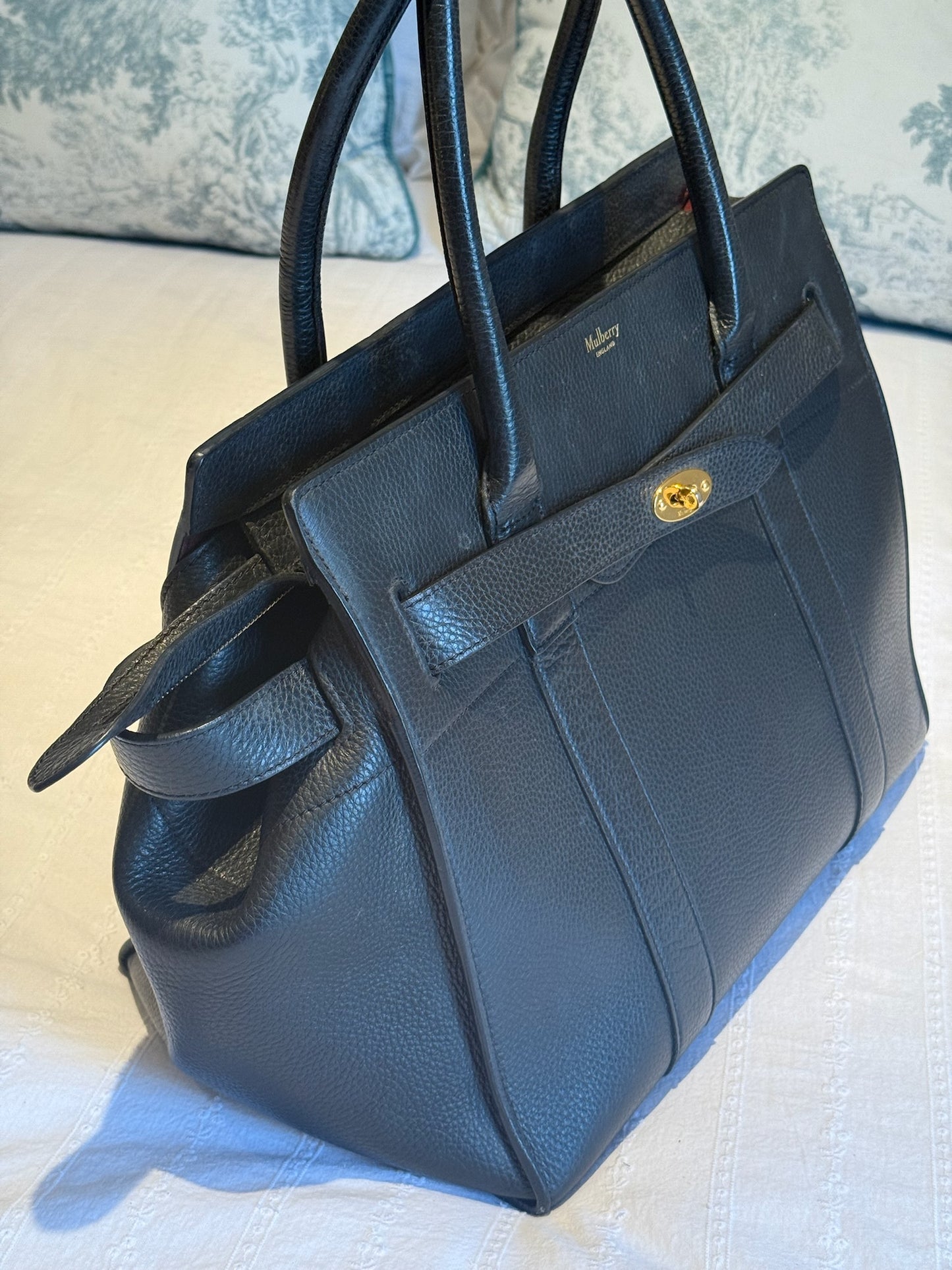 Mulberry Bayswater Zip Bag – Black Leather