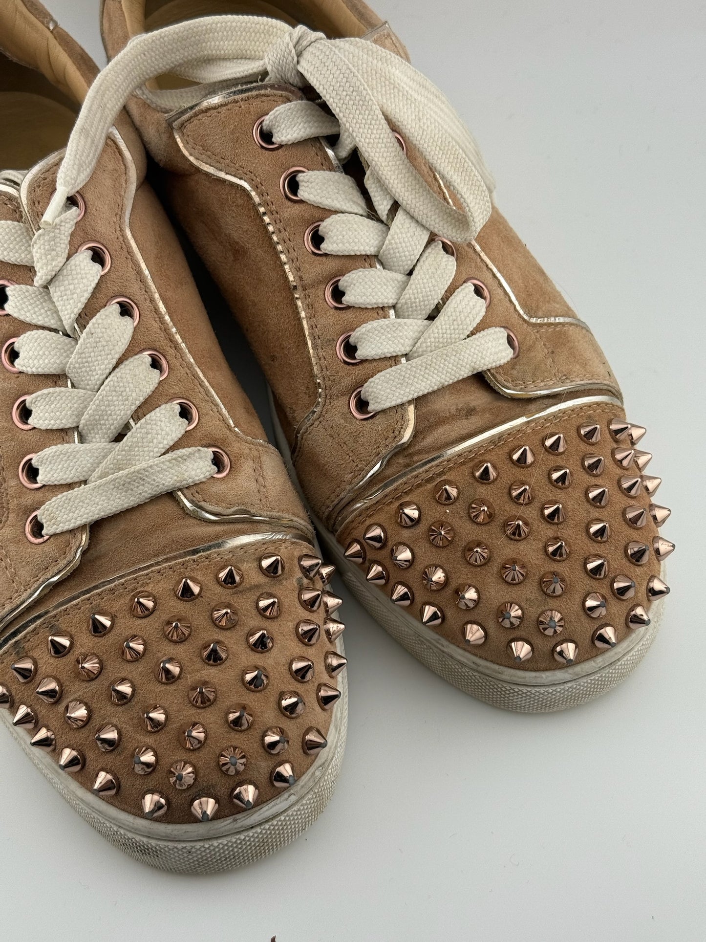 Christian Louboutin Studded Trainers – Nude (EU 39)