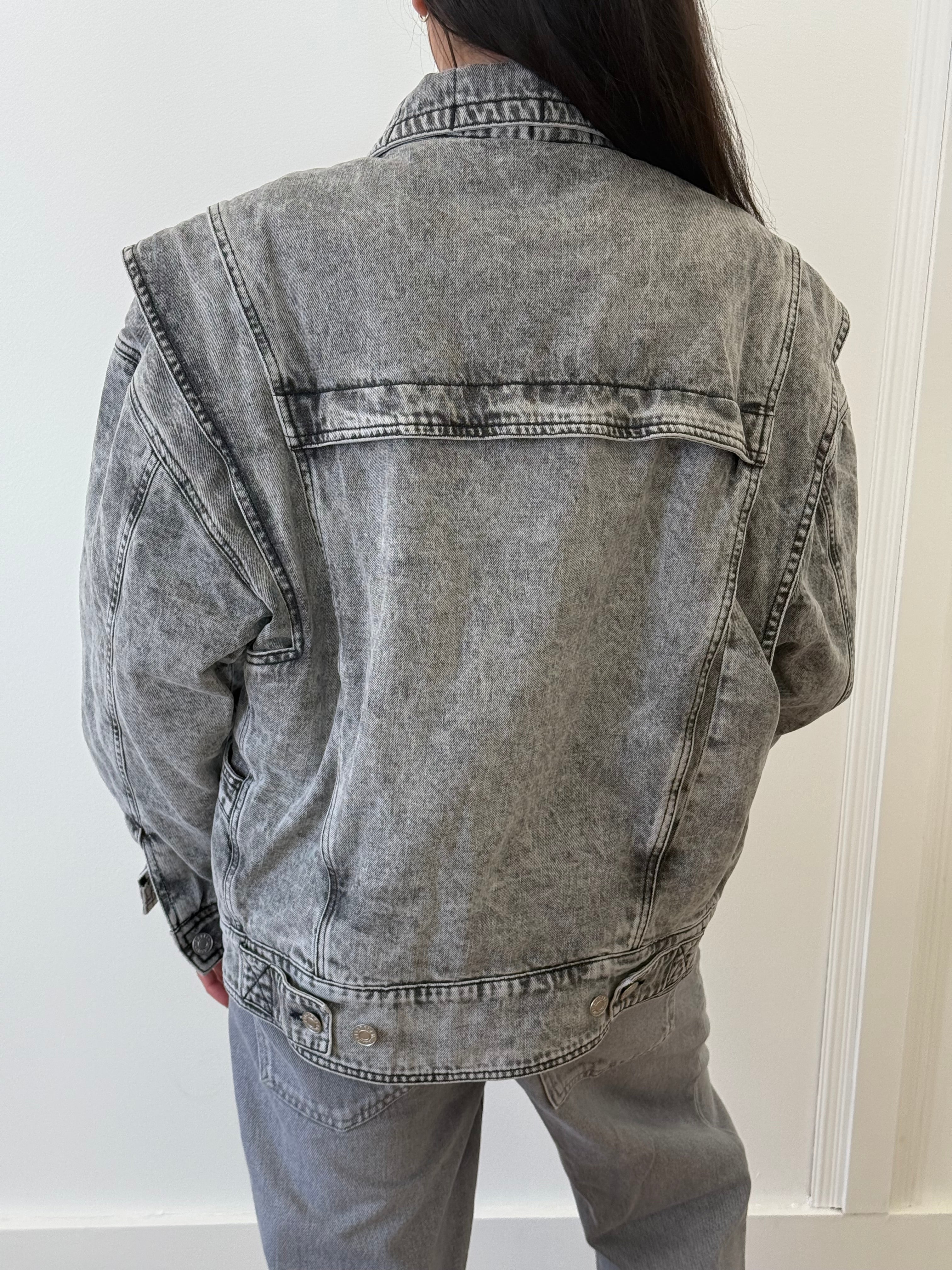 Isabel Marant Étoile Veronica Denim Jacket - Grey (Size 38