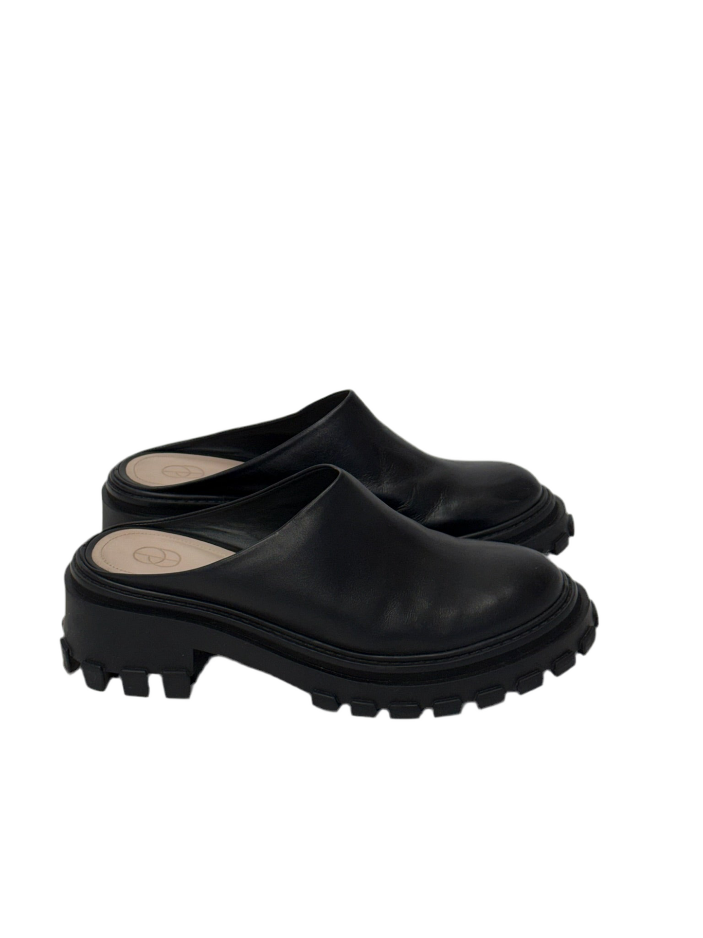 Porte & Paire Chunky Lug Sole Mule - Black (39.5)